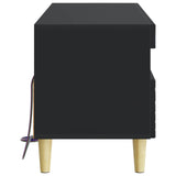 vidaXL LED tv-meubel Wit Bewerkt hout