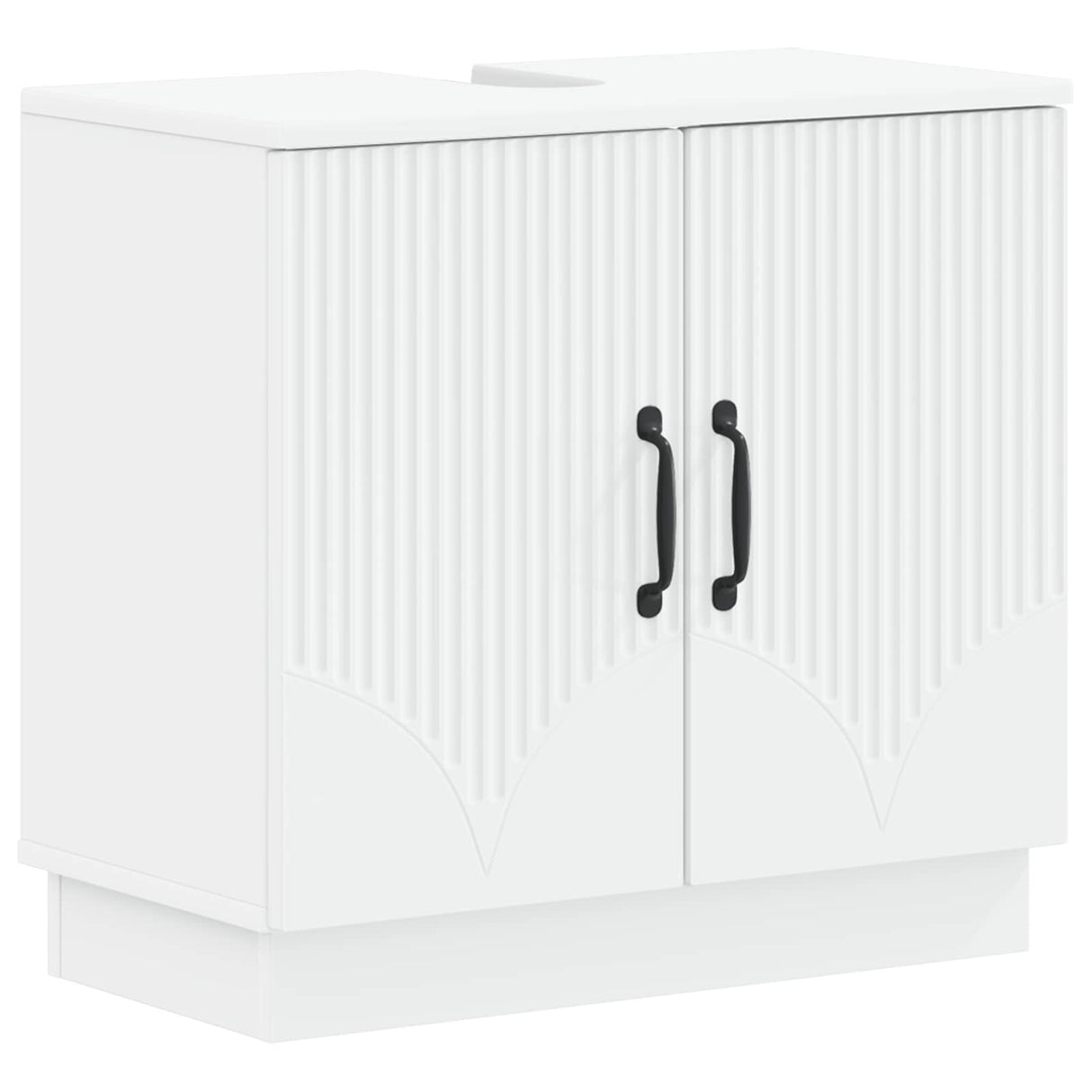 vidaXL Wastafel kabinet voor de badkamer HOORN Wit 59,5 x 31,5 x 56 cm