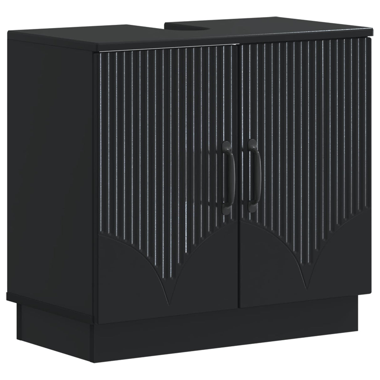vidaXL Wastafel kabinet voor de badkamer HOORN Wit 59,5 x 31,5 x 56 cm