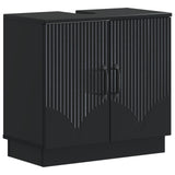 vidaXL Wastafel kabinet voor de badkamer HOORN Wit 59,5 x 31,5 x 56 cm