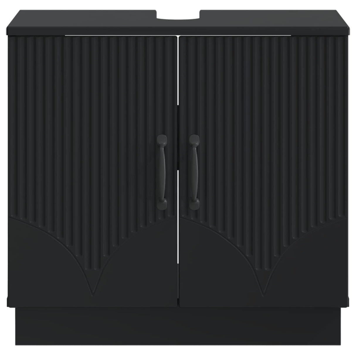vidaXL Wastafel kabinet voor de badkamer HOORN Wit 59,5 x 31,5 x 56 cm
