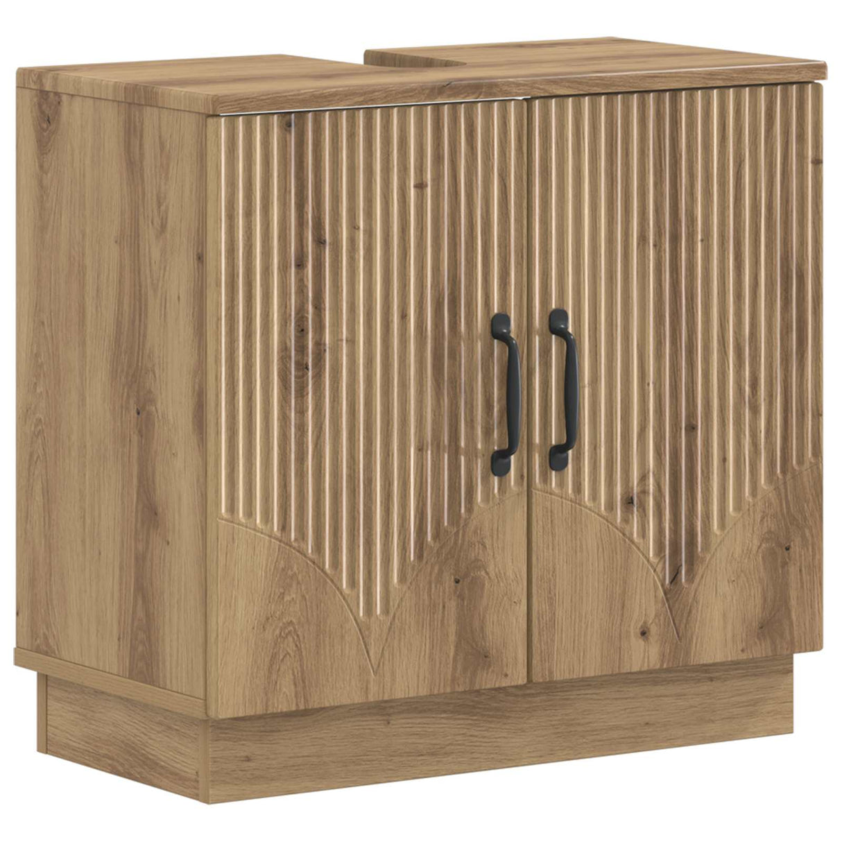 vidaXL Wastafel kabinet voor de badkamer HOORN Wit 59,5 x 31,5 x 56 cm