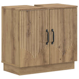 vidaXL Wastafel kabinet voor de badkamer HOORN Wit 59,5 x 31,5 x 56 cm