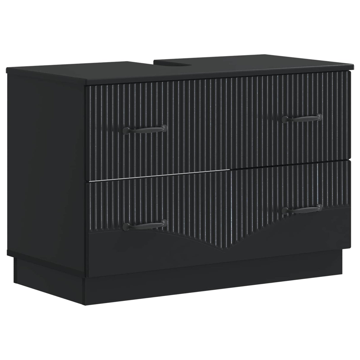 vidaXL Wastafel kabinet voor de badkamer HOORN Wit 82 x 41 x 56 cm