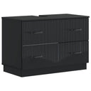 vidaXL Wastafel kabinet voor de badkamer HOORN Wit 82 x 41 x 56 cm