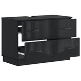 vidaXL Wastafel kabinet voor de badkamer HOORN Wit 82 x 41 x 56 cm