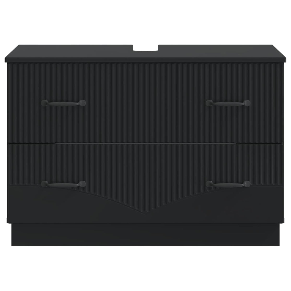 vidaXL Wastafel kabinet voor de badkamer HOORN Wit 82 x 41 x 56 cm