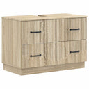 vidaXL Wastafel kabinet voor de badkamer HOORN Wit 82 x 41 x 56 cm