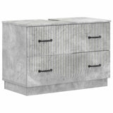 vidaXL Wastafel kabinet voor de badkamer HOORN Wit 82 x 41 x 56 cm