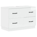 vidaXL Wastafel kabinet voor de badkamer HOORN Wit 82 x 41 x 56 cm