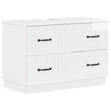 vidaXL Wastafel kabinet voor de badkamer HOORN Wit 82 x 41 x 56 cm