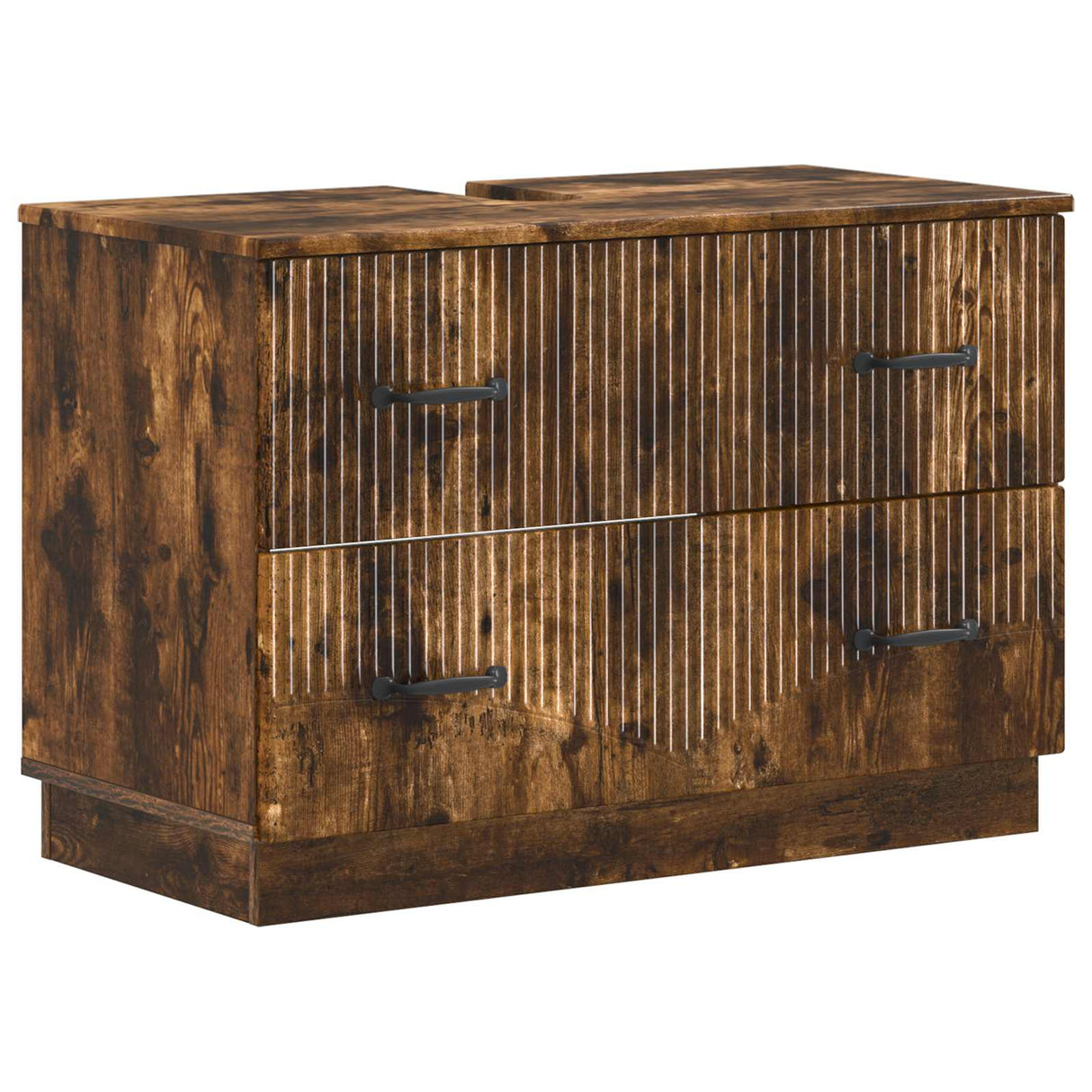 vidaXL Wastafel kabinet voor de badkamer HOORN Wit 82 x 41 x 56 cm