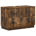 vidaXL Wastafel kabinet voor de badkamer HOORN Wit 82 x 41 x 56 cm
