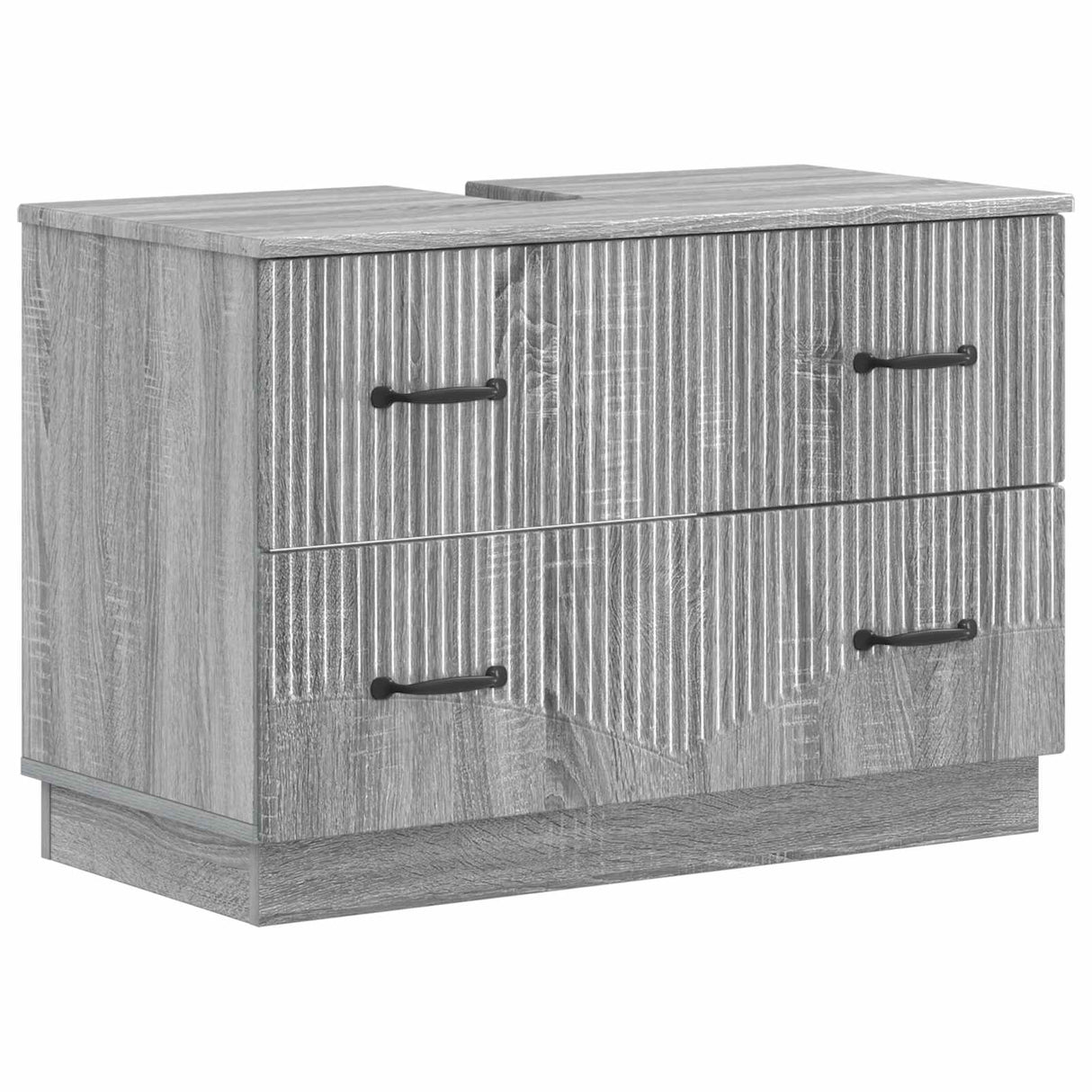 vidaXL Wastafel kabinet voor de badkamer HOORN Wit 82 x 41 x 56 cm