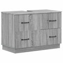 vidaXL Wastafel kabinet voor de badkamer HOORN Wit 82 x 41 x 56 cm