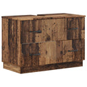 vidaXL Wastafel kabinet voor de badkamer HOORN Wit 82 x 41 x 56 cm