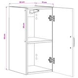 vidaXL Badkamer wandkast HOORN Wit 30 x 31 x 59 cm Bewerkt hout
