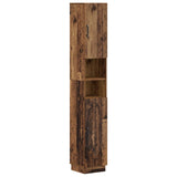 vidaXL Badkamerkast met Open Plank HOORN Wit 30 x 31 x 187 cm