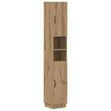 vidaXL Badkamerkast met Open Plank HOORN Wit 30 x 31 x 187 cm