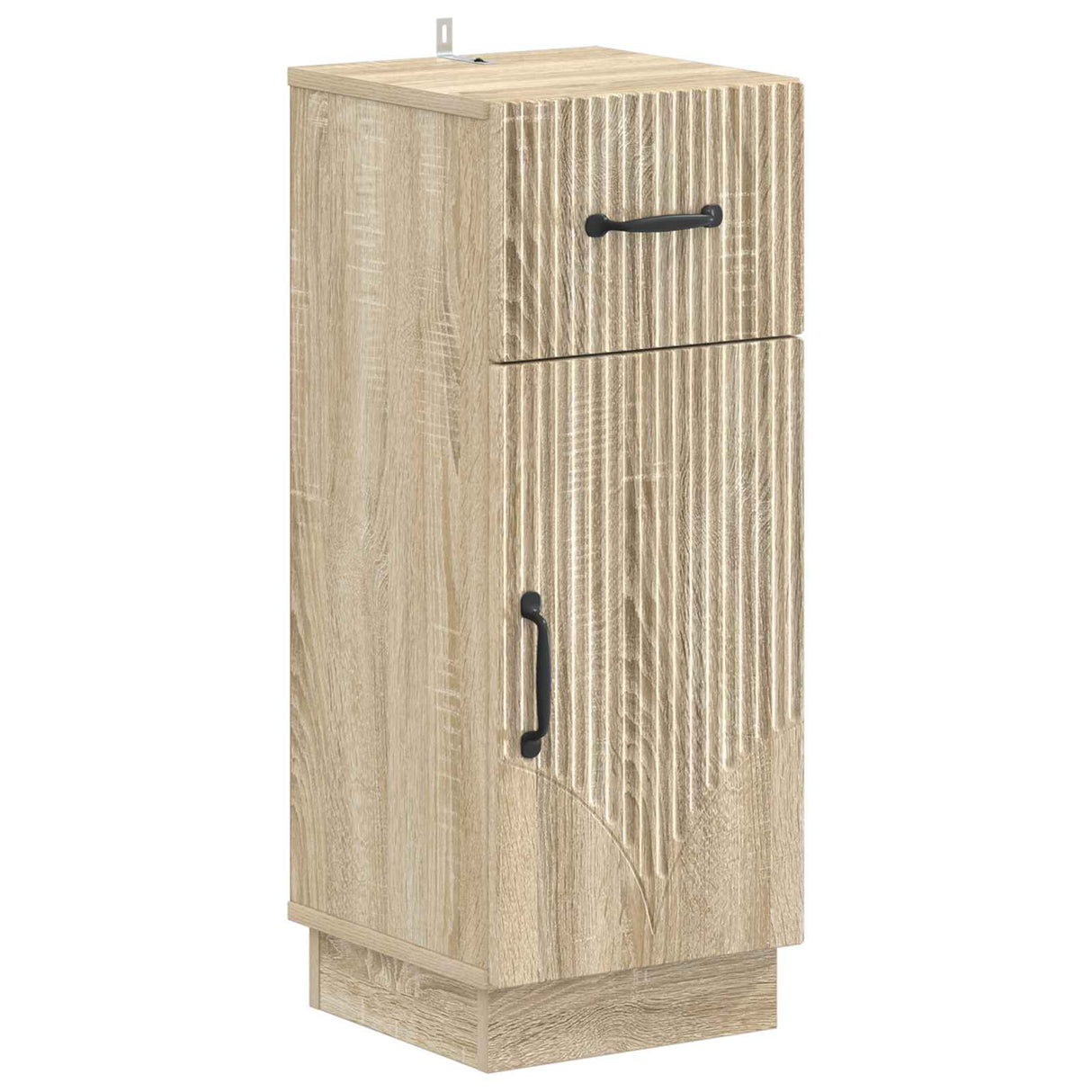 vidaXL Badkamer Opbergkast HOORN Wit 30 x 31 x 77 cm Bewerkt hout