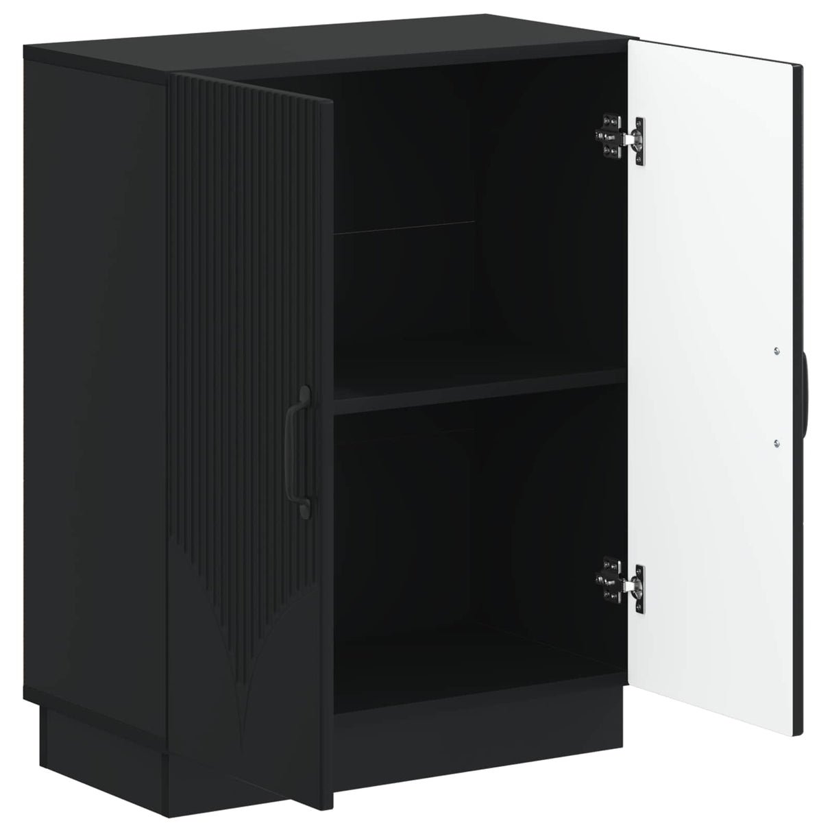 vidaXL Badkamer Opbergkast HOORN Wit 59,5 x 31 x 77 cm Bewerkt hout