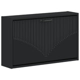 vidaXL Wandgemonteerde Schoenenkast HOORN 71 x 17 x 43 cm Bewerkt hout