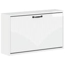 vidaXL Wandgemonteerde Schoenenkast HOORN 71 x 17 x 43 cm Bewerkt hout