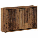 vidaXL Wandgemonteerde Schoenenkast HOORN 71 x 17 x 43 cm Bewerkt hout