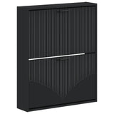 vidaXL Wandgemonteerde Schoenenkast HOORN 71 x 17 x 86 cm Bewerkt hout