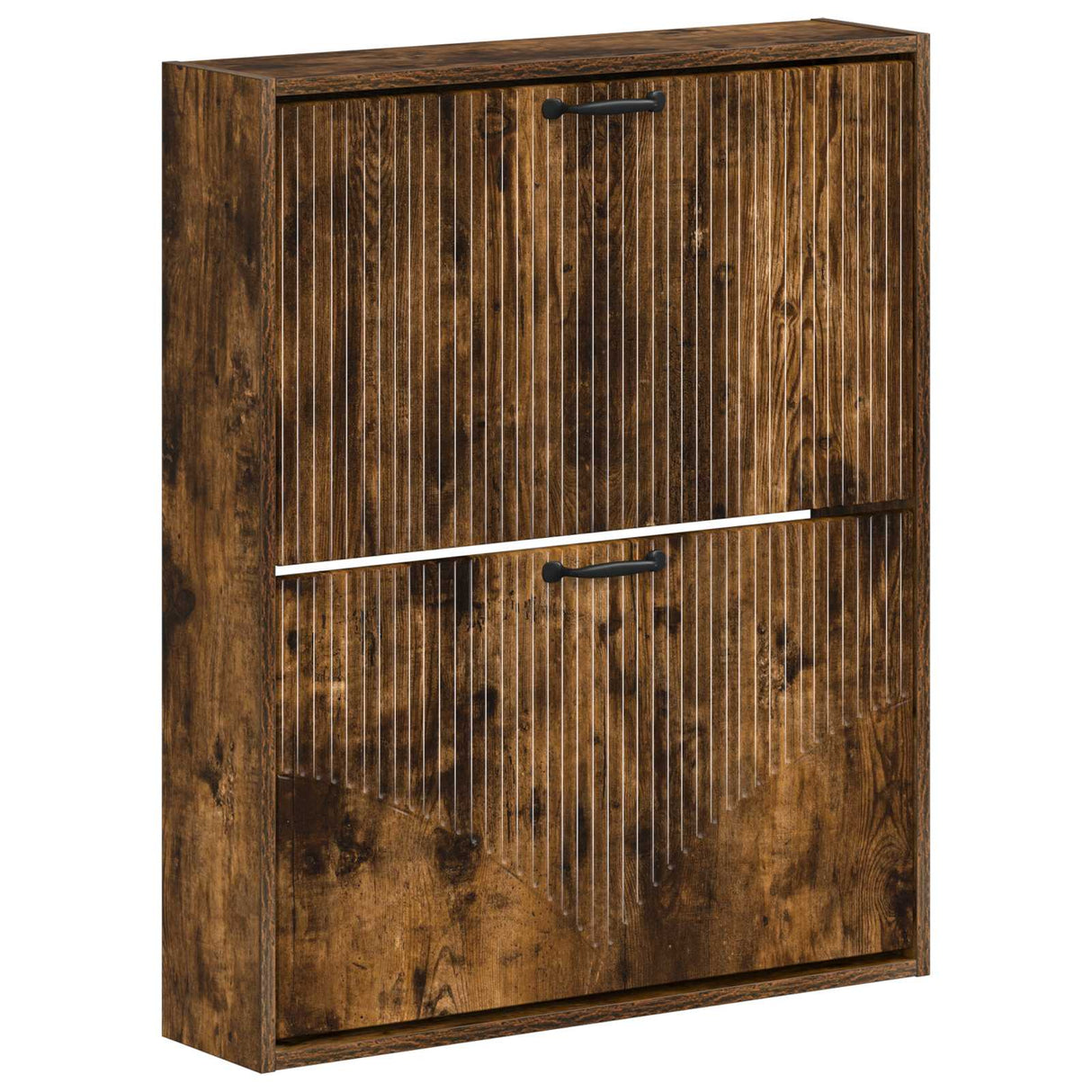 vidaXL Wandgemonteerde Schoenenkast HOORN 71 x 17 x 86 cm Bewerkt hout