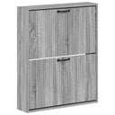 vidaXL Wandgemonteerde Schoenenkast HOORN 71 x 17 x 86 cm Bewerkt hout