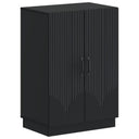 vidaXL Schoenenkast HOORN 59,5 x 39,5 x 87 cm Bewerkt hout Wit