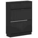 vidaXL Schoenenkast HOORN 78 x 24 x 100 cm Bewerkt hout Wit