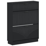 vidaXL Schoenenkast HOORN 78 x 24 x 100 cm Bewerkt hout Wit