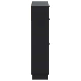 vidaXL Schoenenkast HOORN 78 x 24 x 100 cm Bewerkt hout Wit