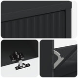 vidaXL Schoenenkast HOORN 78 x 24 x 100 cm Bewerkt hout Wit