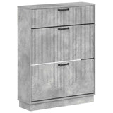 vidaXL Schoenenkast HOORN 78 x 24 x 100 cm Bewerkt hout Wit