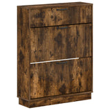 vidaXL Schoenenkast HOORN 78 x 24 x 100 cm Bewerkt hout Wit