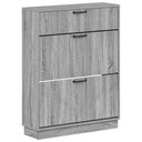 vidaXL Schoenenkast HOORN 78 x 24 x 100 cm Bewerkt hout Wit