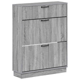 vidaXL Schoenenkast HOORN 78 x 24 x 100 cm Bewerkt hout Wit