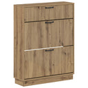 vidaXL Schoenenkast HOORN 78 x 24 x 100 cm Bewerkt hout Wit