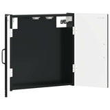 vidaXL Dartbord Kabinet HOORN Wit 52,5 x 10,5 x 53,5 cm Bewerkt hout