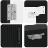 vidaXL Dartbord Kabinet HOORN Wit 52,5 x 10,5 x 53,5 cm Bewerkt hout