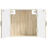 vidaXL Dartbord Kabinet HOORN Wit 52,5 x 10,5 x 53,5 cm Bewerkt hout