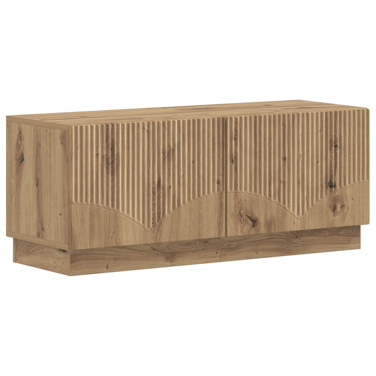 vidaXL Tv-meubel Wit Bewerkt hout