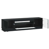 vidaXL LED tv-meubel Wit Bewerkt hout