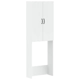 vidaXL Toiletkast HOORN Wit 66 x 25,5 x 190 cm Bewerkt hout