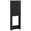 vidaXL Toiletkast HOORN Wit 66 x 25,5 x 190 cm Bewerkt hout