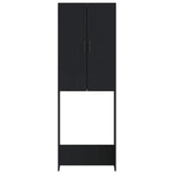 vidaXL Toiletkast HOORN Wit 66 x 25,5 x 190 cm Bewerkt hout