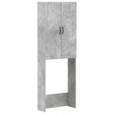 vidaXL Toiletkast HOORN Wit 66 x 25,5 x 190 cm Bewerkt hout